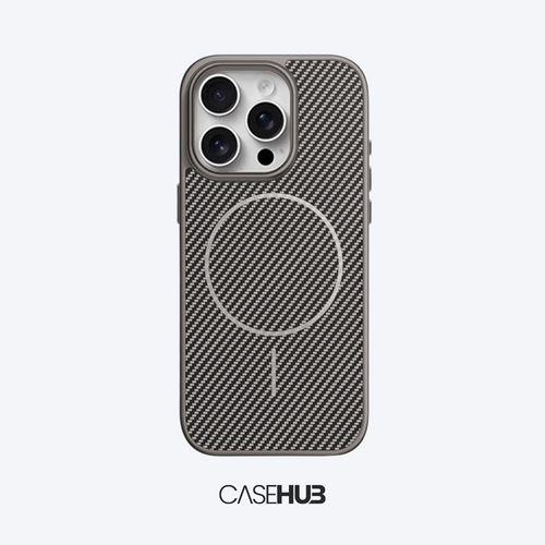 Case em Fibra de Carbono Premium para iPhone com Carregamento MagSafe Vienna