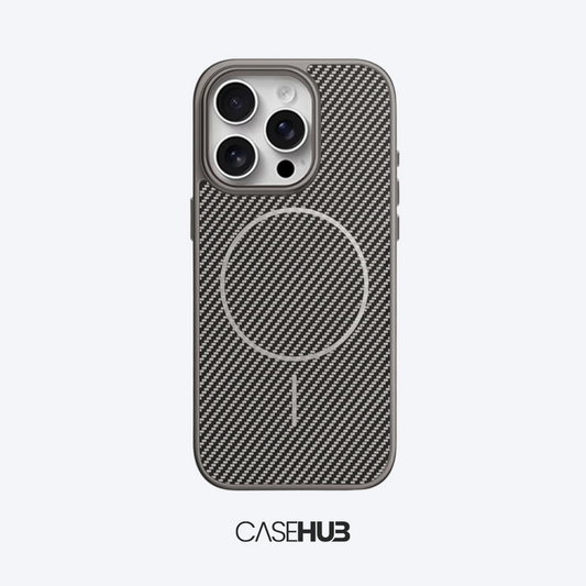 Case em Fibra de Carbono Premium para iPhone com Carregamento MagSafe Vienna