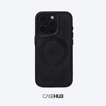 Case em Fibra de Carbono Premium para iPhone com Carregamento MagSafe Miami