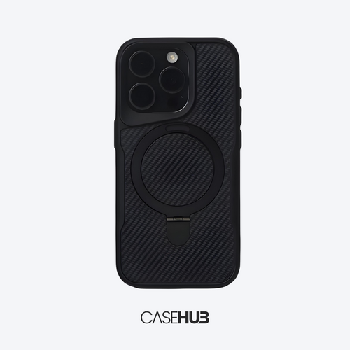 Case em Fibra de Carbono Premium para iPhone com Carregamento MagSafe Miami