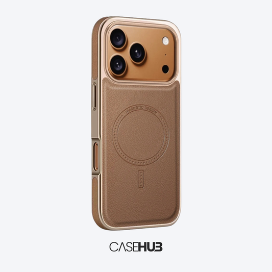 Case em Couro Premium para iPhone com Carregamento MagSafe Cancun