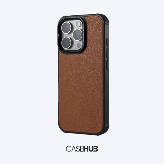 Case em Couro Premium para iPhone com Carregamento MagSafe Bélgica