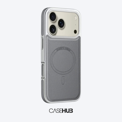 Case em Couro Premium para iPhone com Carregamento MagSafe Cancun