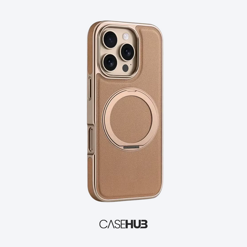 Case em Couro Premium para iPhone com Carregamento MagSafe Dubai