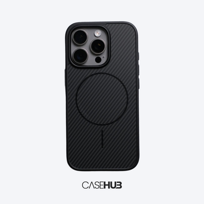 Case em Fibra de Carbono Premium para iPhone com Carregamento MagSafe Vienna