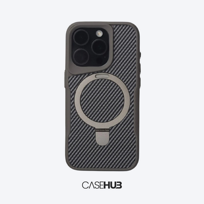 Case em Fibra de Carbono Premium para iPhone com Carregamento MagSafe Miami