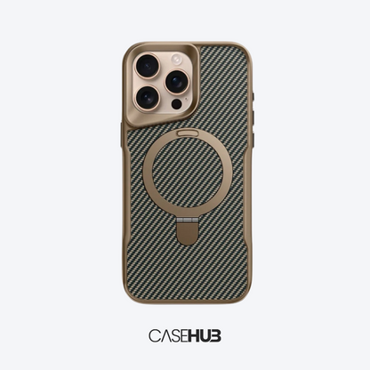 Case em Fibra de Carbono Premium para iPhone com Carregamento MagSafe Miami