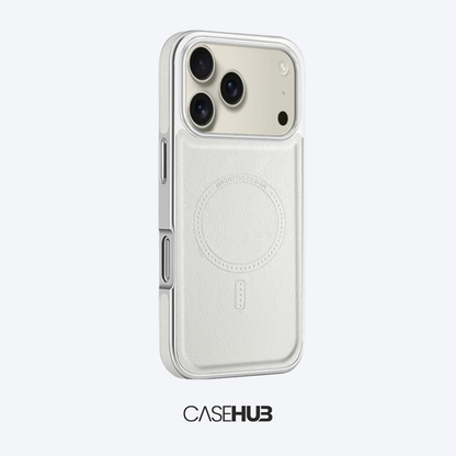 Case em Couro Premium para iPhone com Carregamento MagSafe Cancun
