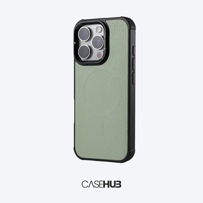 Case em Couro Premium para iPhone com Carregamento MagSafe Bélgica