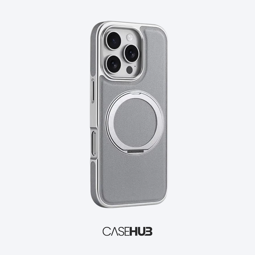 Case em Couro Premium para iPhone com Carregamento MagSafe Dubai