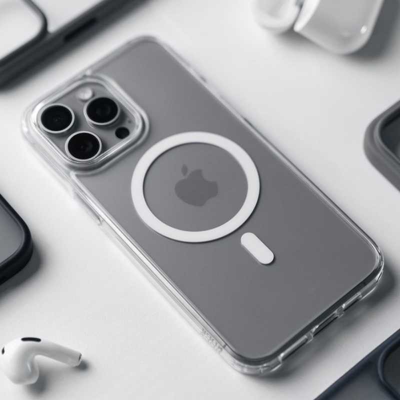 Case em Acrílico Premium para iPhone com Carregamento MagSafe Cristal Clean