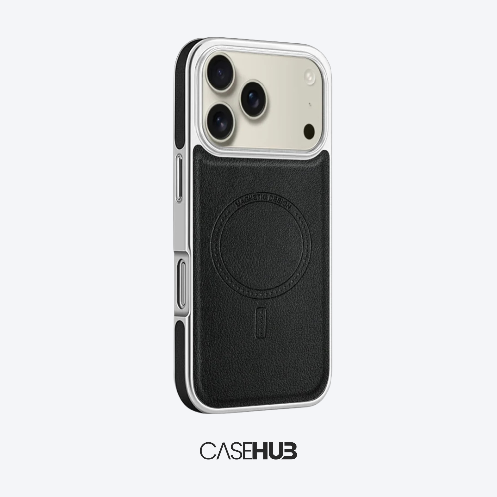 Case em Couro Premium para iPhone com Carregamento MagSafe Cancun