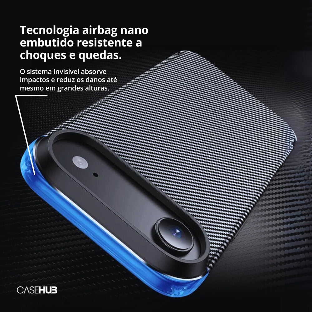 Case em Fibra de Carbono Premium com Carregamento MagSafe Berlin