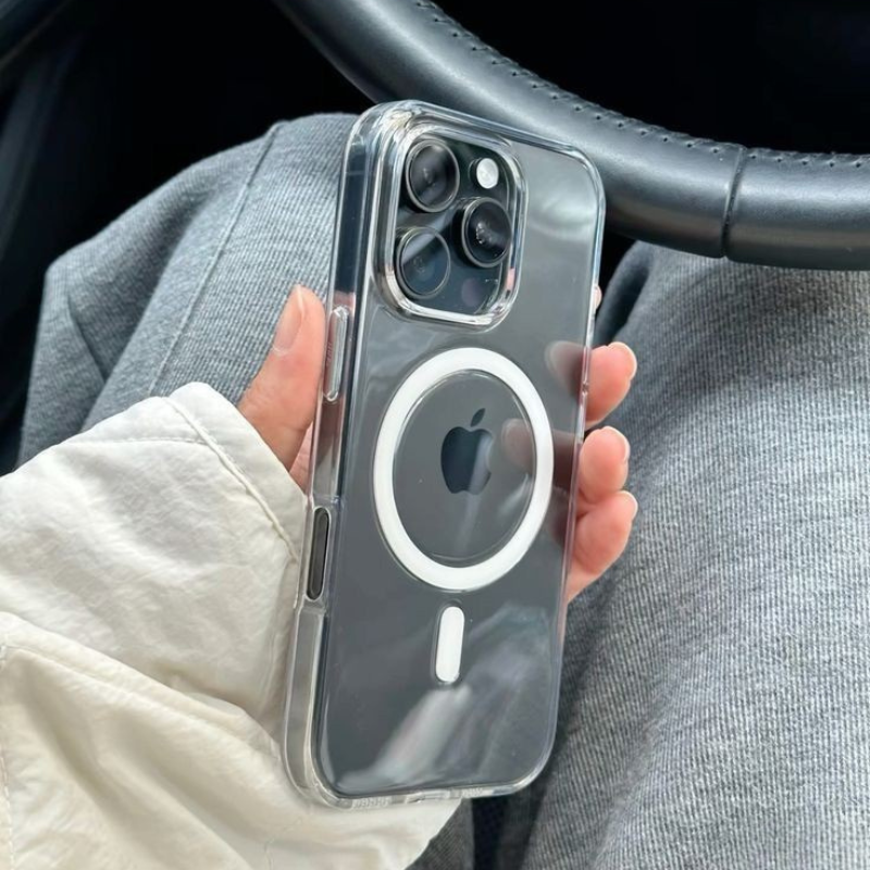 Case em Acrílico Premium para iPhone com Carregamento MagSafe Cristal Clean