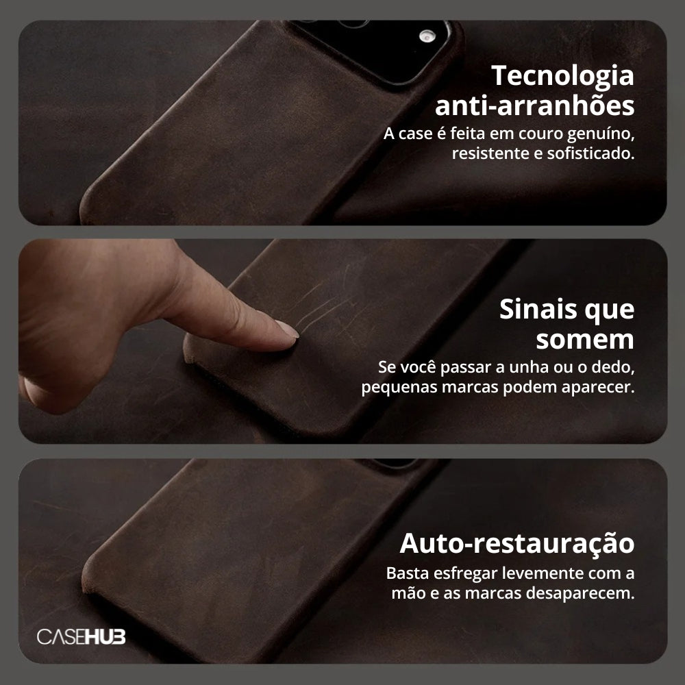 Case em couro Premium com Carregamento MagSafe Copenhagen