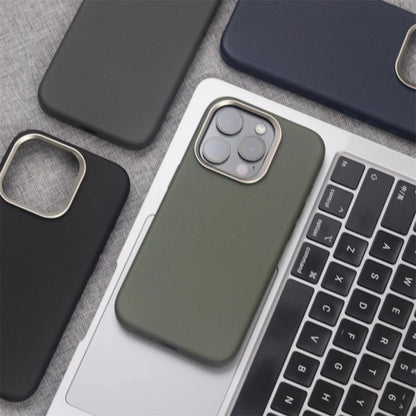 Luxo diamantes textura couro do plutônio caso magnético para iphone 17 16 15 pro max 14 13 ar magsafe carga sem fio liga lente capa