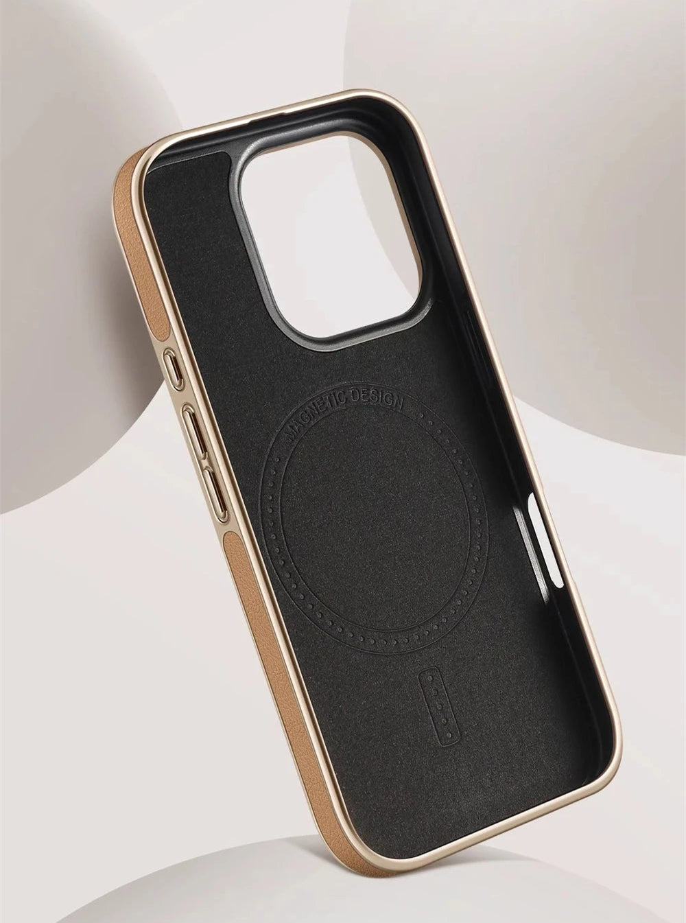 360 °   Suporte de liga rotativa negócios couro do plutônio caso magnético para iphone 17 ar 16 15 14 13 pro max para magsafe capa à prova de choque