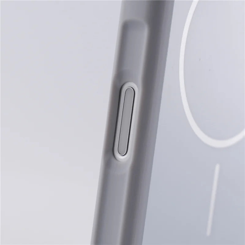 Capa magsafe fosca de cor dupla original para iphone 17air 17pro 17pro max, carregamento magnético sem fio, capa protetora rígida para telefone