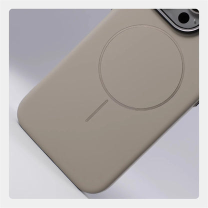 Ultra fino magnético carga sem fio duro caso para iphone 16 15 pro max 14 12 13 para magsafe luxo cor sólida capa escudo