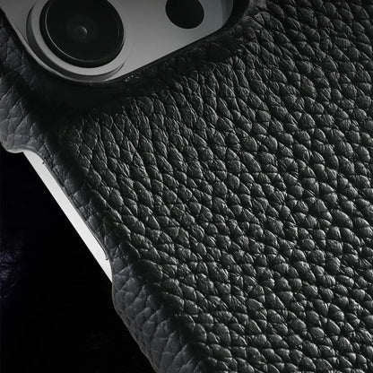 Capa de telefone de couro de lichia natural para iphone 16 15 17 pro max air 17pro para magsafe magnético luxo protetor capa traseira