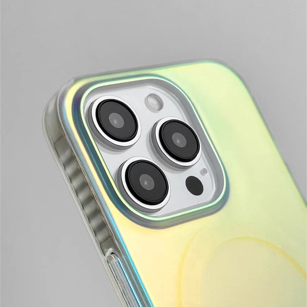 Case em Acrílico Premium para iPhone com Carregamento MagSafe Camaleão