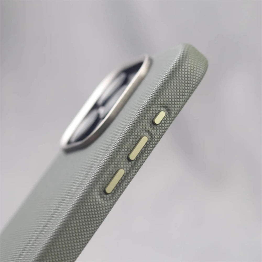 Luxo diamantes textura couro do plutônio caso magnético para iphone 17 16 15 pro max 14 13 ar magsafe carga sem fio liga lente capa