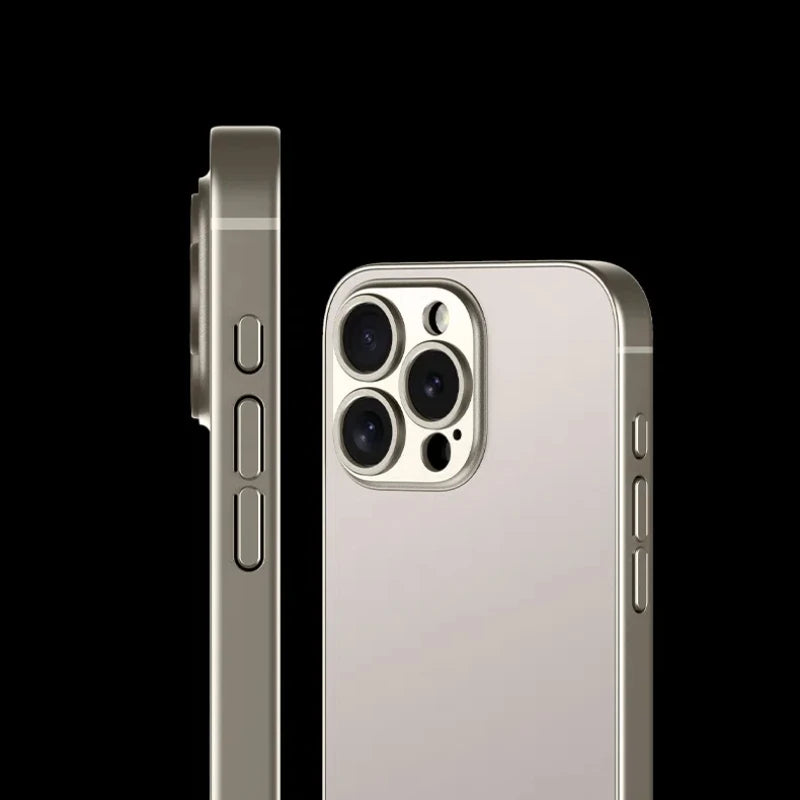 Moda fosco fosco lente protetora fina caso de telefone para iphone 16 pro max plus pára-choques à prova de choque anti-queda capas duras