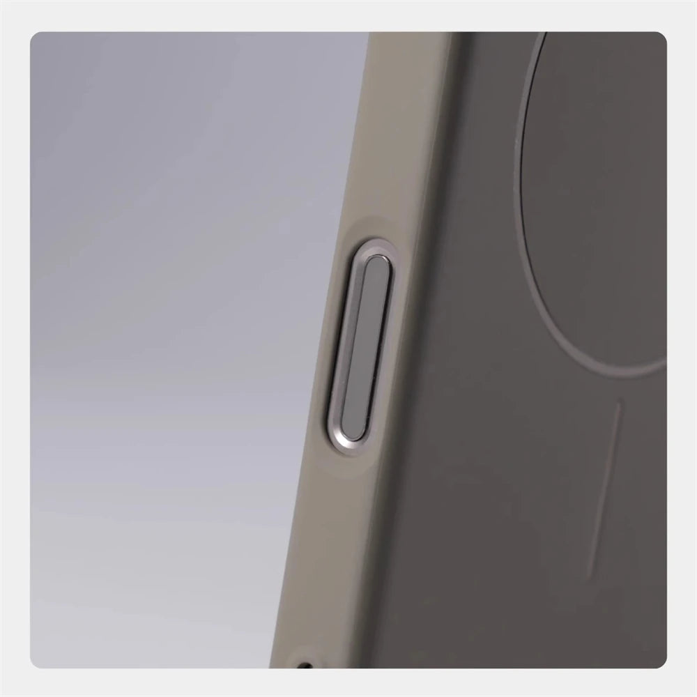 Ultra fino magnético carga sem fio duro caso para iphone 16 15 pro max 14 12 13 para magsafe luxo cor sólida capa escudo