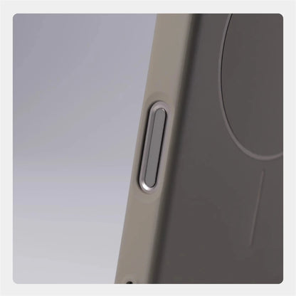 Ultra fino magnético carga sem fio duro caso para iphone 16 15 pro max 14 12 13 para magsafe luxo cor sólida capa escudo