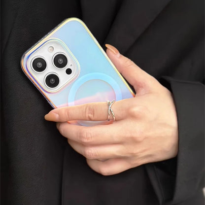 Case em Acrílico Premium para iPhone com Carregamento MagSafe Camaleão