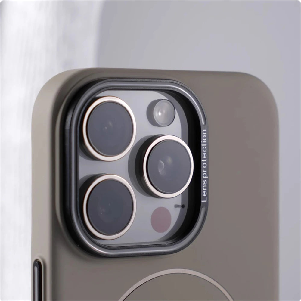 Ultra fino magnético carga sem fio duro caso para iphone 16 15 pro max 14 12 13 para magsafe luxo cor sólida capa escudo