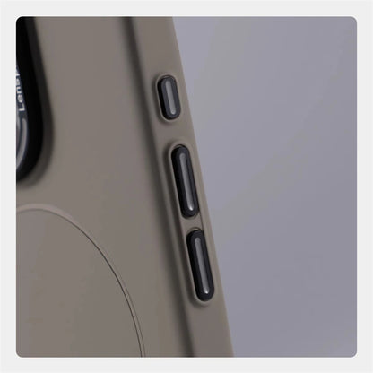 Ultra fino magnético carga sem fio duro caso para iphone 16 15 pro max 14 12 13 para magsafe luxo cor sólida capa escudo