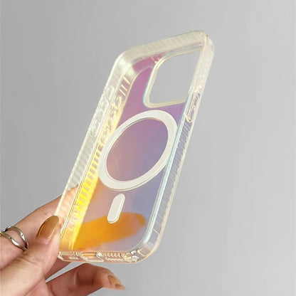 Case em Acrílico Premium para iPhone com Carregamento MagSafe Camaleão