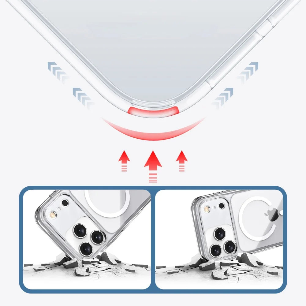 Case de Acrílico Premium para iPhone com Carregamento MagSafe Pequim