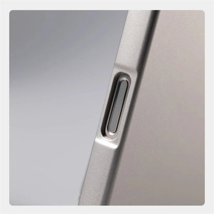 Suporte de lente de metal cor sólida capa magnética de pc rígido para iphone 16 pro max 15 14 plus 13 para magsafe capa de carga sem fio