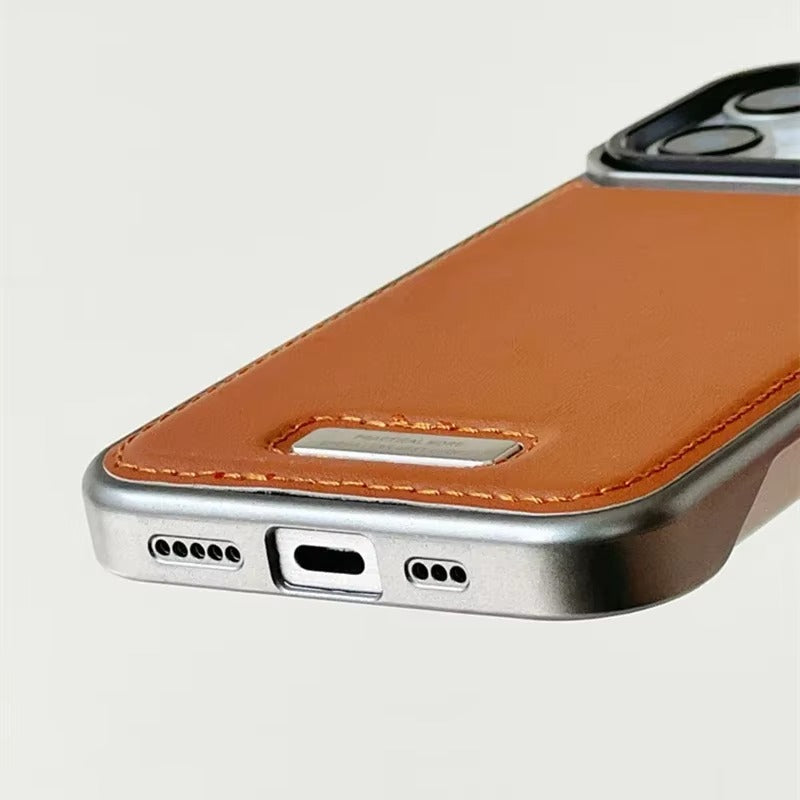 Case em Couro Premium para Iphone com Carregamento Magsafe Ibiza