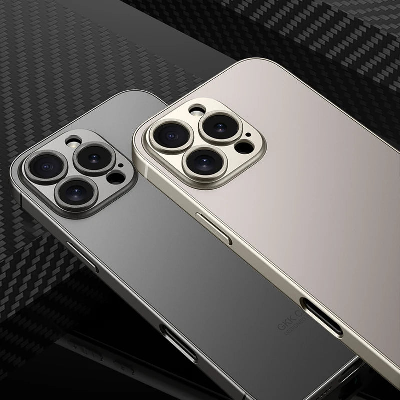 Moda fosco fosco lente protetora fina caso de telefone para iphone 16 pro max plus pára-choques à prova de choque anti-queda capas duras