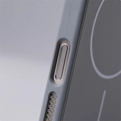 Suporte de lente de liga para magsafe, capa magnética de carregamento sem fio para iphone 16 pro max 15 14 13 12, moldura de silicone, capa respirável