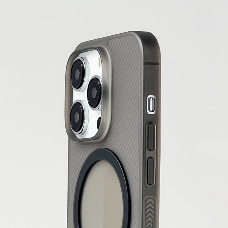 Sarja ultrafina de carregamento sem fio magsafe caso telefone para iphone 17 15 16pro max 16 14 pro 13 translúcido fosco duro pc capa