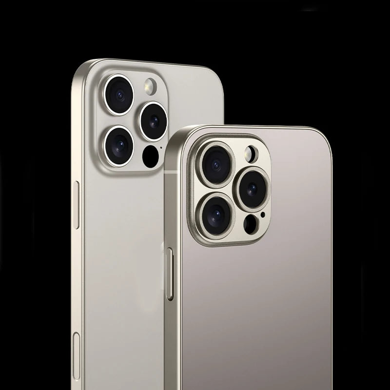 Moda fosco fosco lente protetora fina caso de telefone para iphone 16 pro max plus pára-choques à prova de choque anti-queda capas duras