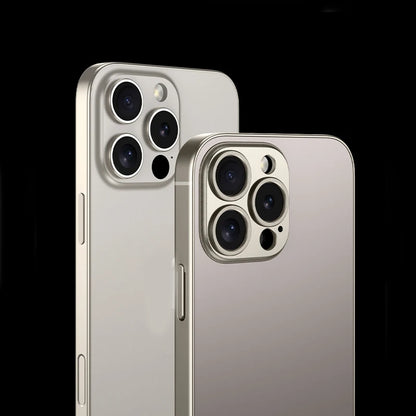 Moda fosco fosco lente protetora fina caso de telefone para iphone 16 pro max plus pára-choques à prova de choque anti-queda capas duras