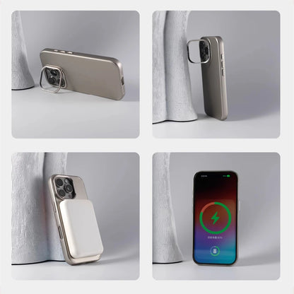 Suporte de lente de metal cor sólida capa magnética de pc rígido para iphone 16 pro max 15 14 plus 13 para magsafe capa de carga sem fio