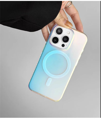 Case em Acrílico Premium para iPhone com Carregamento MagSafe Camaleão