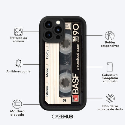 Case em TPU Premium para iPhone Retro